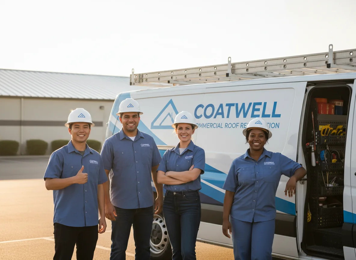 Commercial roof coating company in Suamico, WI