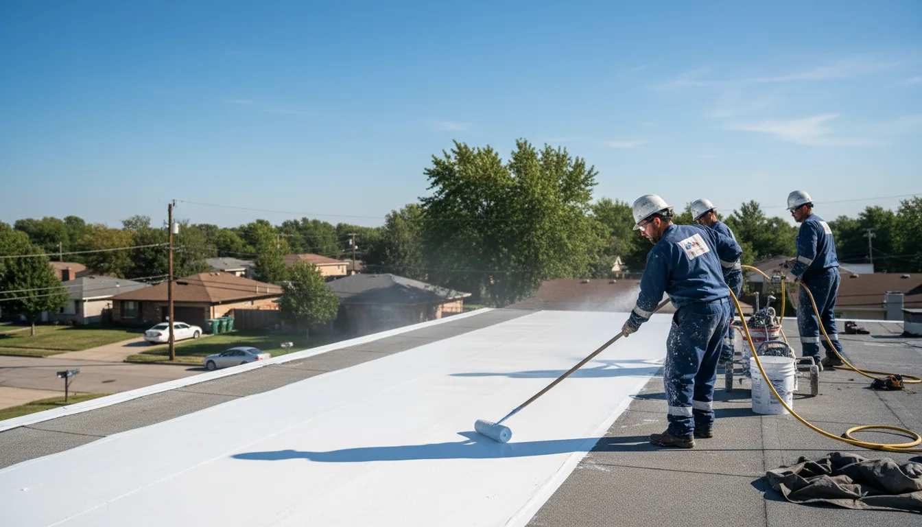 Commercial roof coating in Suamico, WI near me